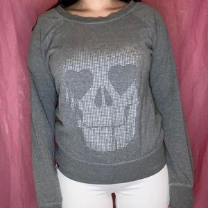 Vans grey skull crewneck